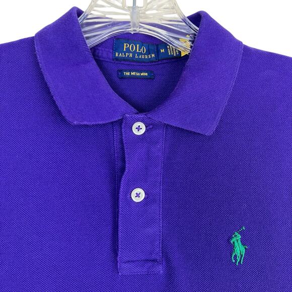 Polo Ralph Lauren Sz M The Mesh Mini Dress in Dark Violet Purple Tennis Preppy - Picture 8 of 16